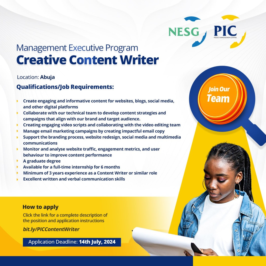 Internship: Creative Content Writter